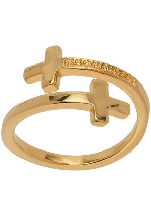 Dsquared2 Gold Jesus Ring