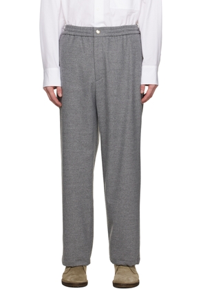 Solid Homme Gray Drawstring Trousers