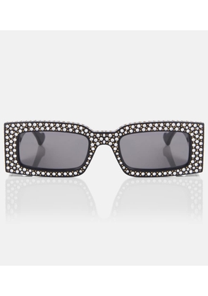 Gucci Double G polka-dot rectangular sunglasses