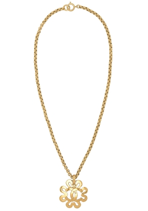 chanel Chanel Coco Mark Flower Necklace in Gold - Metallic Gold. Size all.