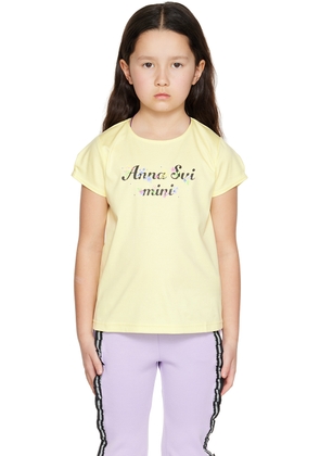 ANNA SUI MINI Kids Yellow Printed T-Shirt
