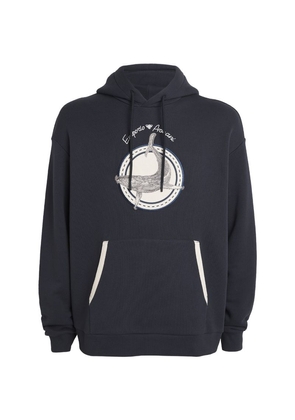 Emporio Armani Cotton Whale Patch Hoodie