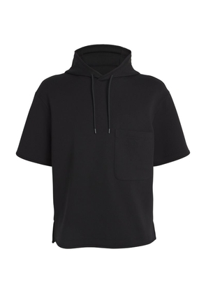 Emporio Armani Cotton-Blend Short-Sleeve Sweatshirt