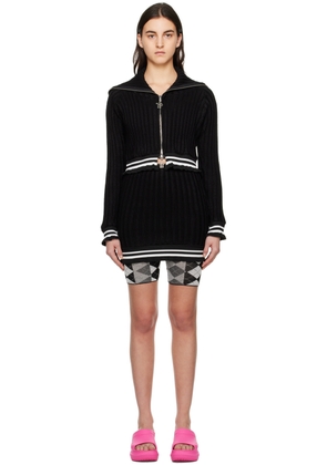 Theophilio Black Bad Gyal Sweater & Skirt Set