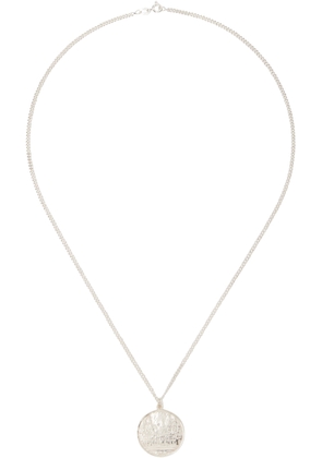 Filippa K Silver Thin Chain Pendant Necklace