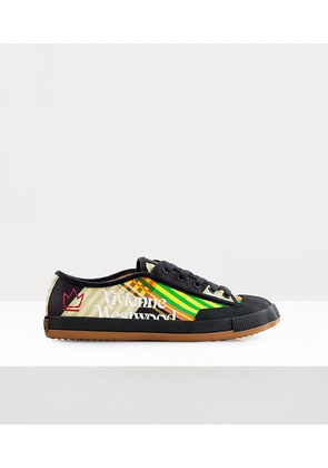 Vivienne Westwood Animal Gym Low Top Recycled Polyester Black / Green 7-41 Men