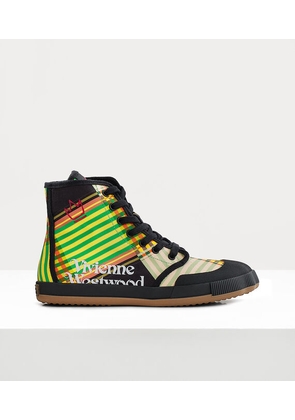 Vivienne Westwood Animal Gym High Top Recycled Polyester Black / Green 8-42 Men