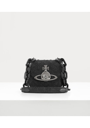Vivienne Westwood Jodie Saddle Bag Cotton / Polyurethane Black