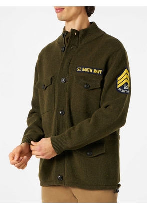 MC2 Saint Barth Knitted Field Jacket With Patch