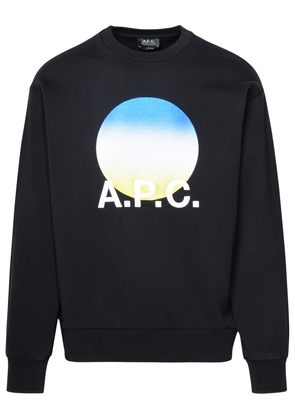 A. P.C. Black Cotton Sweatshirt