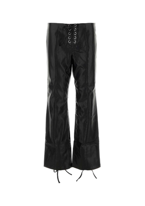 Rotate by Birger Christensen Straight-cut Pants In Faux Leather