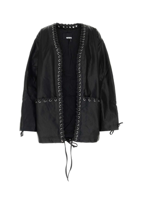 Rotate by Birger Christensen Black Synthetic Leather Jacket