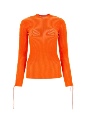 Off-White Coral Rib Knit Top