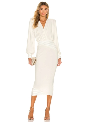 Zhivago Midi Dress in White. Size 4.