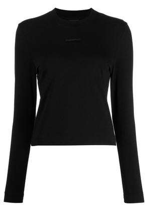 Jacquemus Le T-shirt Gros Grain top - Black