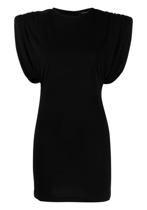 WARDROBE.NYC Sheath gathered-detail sleeveless minidress - Black