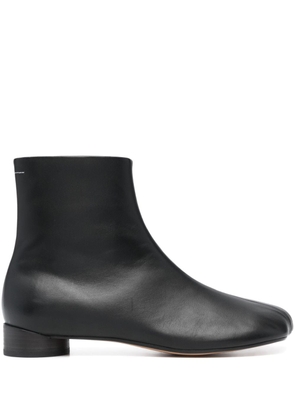 MM6 Maison Margiela 30mm leather ankle boots - Black
