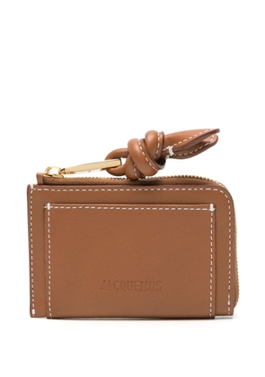 Jacquemus Le Porte-Cartes Tourni leather wallet - Brown