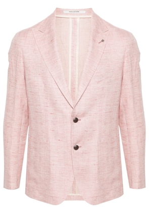 Tagliatore herringbone single-breasted blazer - Pink