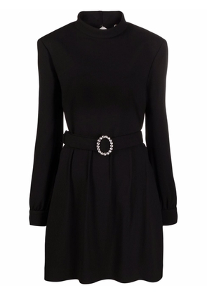 Saint Laurent belted open-back dress - Black