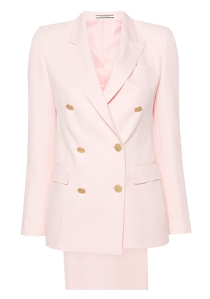 Tagliatore double-breasted crepe suit - Pink