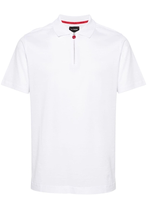 Kiton half-zip piqué polo shirt - White