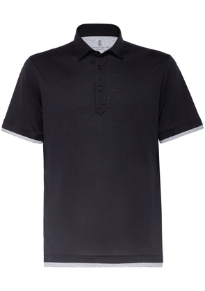 Brunello Cucinelli cotton polo shirt - Black