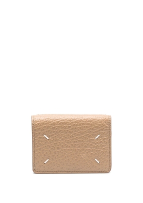 Maison Margiela four-stitch leather bi-fold wallet - Neutrals