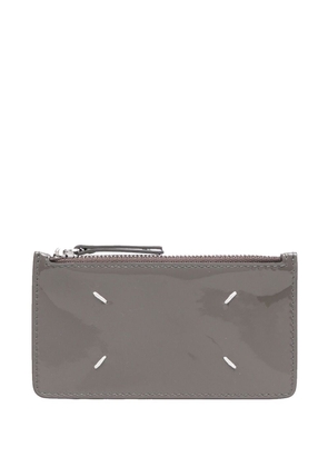 Maison Margiela Vernice four-stitch wallet - Grey