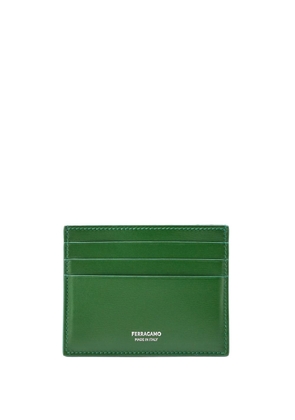 Ferragamo logo-print leather wallet - Green