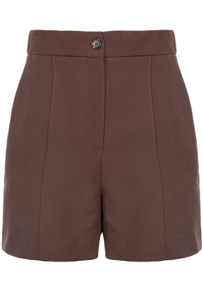 PINKO sdraio high-waisted shorts - Brown