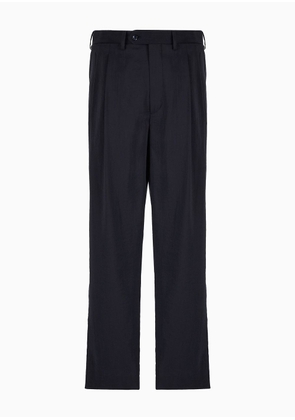 OFFICIAL STORE Two-dart Trousers In Silk-blend Twill