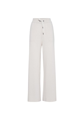 Brunello Cucinelli Virgin Wool, Cashmere And Silk Knit Trousers