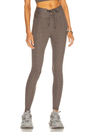 YEAR OF OURS Ribbed Football Legging in Heather Grey - Grey. Size XS (also in ).