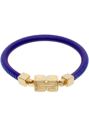 Givenchy Blue G Cube Leather Bracelet