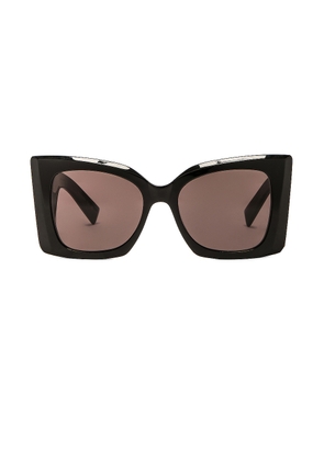 Saint Laurent SL M119 Blaze Sunglasses in Black - Black. Size all.