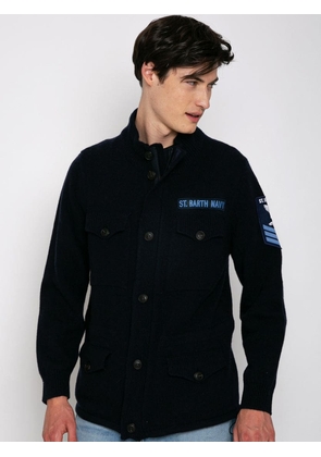 MC2 Saint Barth Knitted Field Jacket With Patch