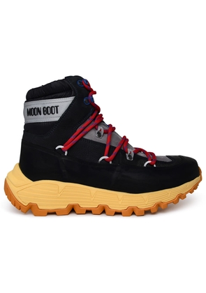 Moon Boot tech Hiker Black Leather Blend Boots