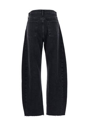AGOLDE luna Black Five-pocket Jeans In Denim Woman