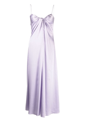 Rosetta Getty twist front slip dress - Purple
