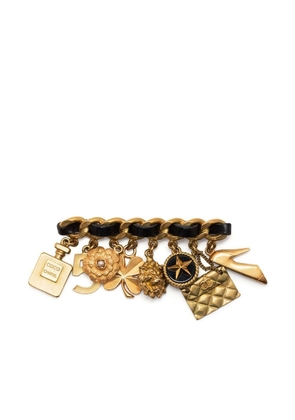 CHANEL Pre-Owned 1994 Icons charm brooch - Gold