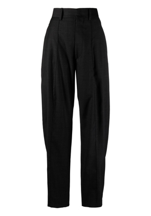 ISABEL MARANT Sopiavea checkered high-waisted trousers - Grey