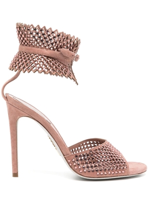 René Caovilla 110mm crystal-embellished sandals - Pink