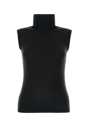 SportMax Black Wool Ardenza Vest