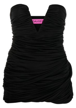 GAUGE81 Talsi V-neck minidress - Black