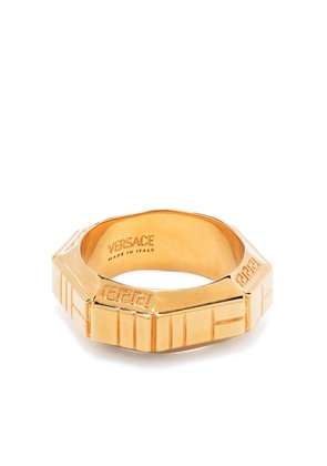 Versace Greca Quilting polished ring - Gold