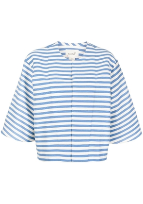 Bambah Arayes striped jacket - Blue