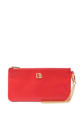Bimba y Lola logo-plaque leather coin purse - Red