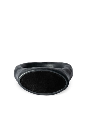 Parts of Four Roman charcoal-embellished ring - Black