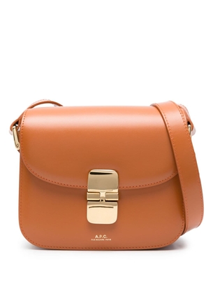 A.P.C. Grace leather mini bag - Brown
